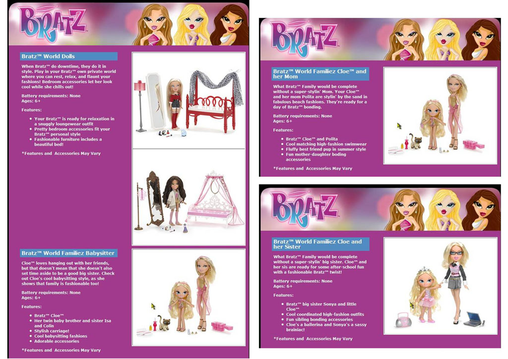 Bratz Catalogues